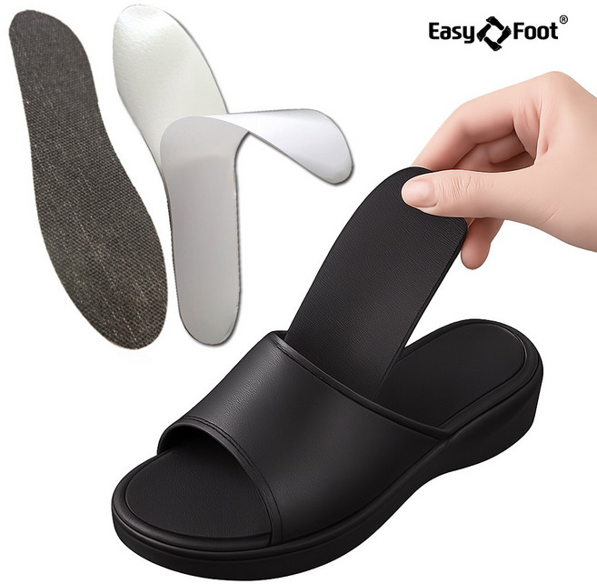 이지풋 땀맺힘예방 면깔창 신발클때 맨발 인솔 2mm KC인증, 1개