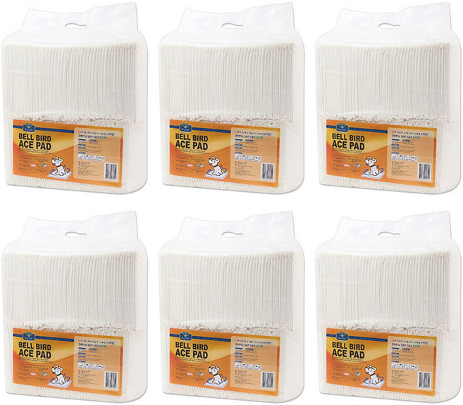벨버드 에이스 애견 배변 패드, 100개입, 6개