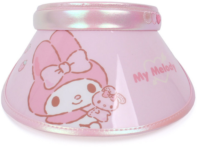 마이멜로디 큐티 하트자수 핀캡 햇빛차단 썬캡 썬블록