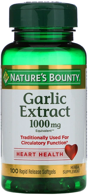 네이처스바운티 마늘 추출물 1 000 mg 100소프트젤, 1개, 100정 - 쿠팡