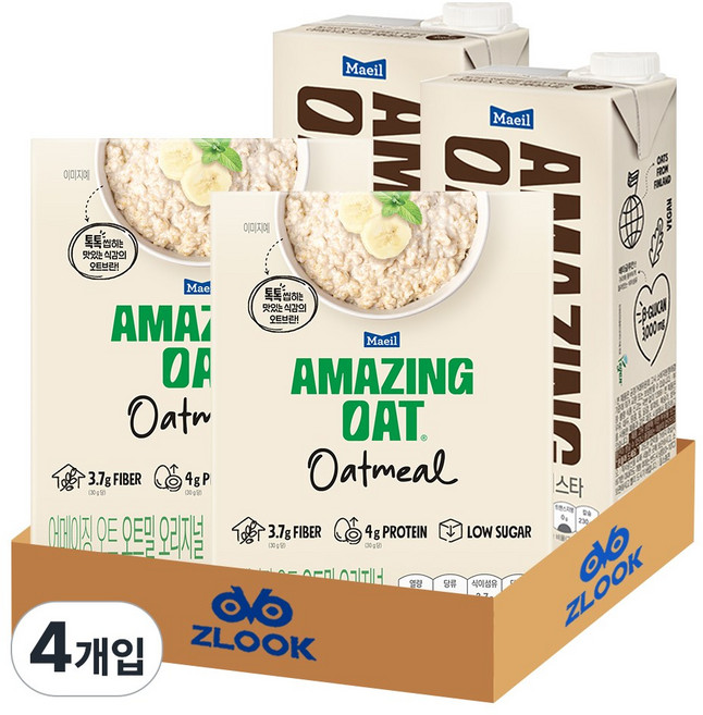 매일유업 어메이징오트 오트밀 오리지널 30g 5포 2개 + 오트 바리스타 950ml 2개