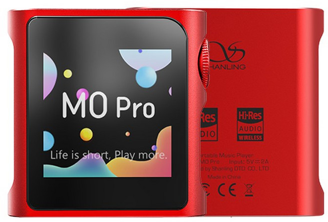 블루투스 플레이어 MP3 칩 5 0 LDAC PRO 듀얼 M0pro 음악 SHANLING 지원 M0 USB ES9219C 고해상도 AMP DAC DSD, 2.Red