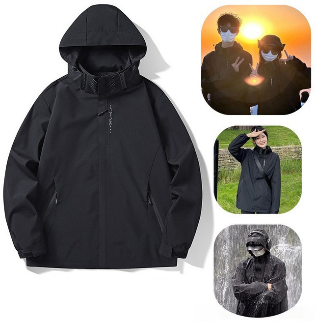 세계일주 남녀공용 초경량 방수 바람막이 등산 자켓 간절기 점퍼 후드 커플 단체BDSF-599FDF