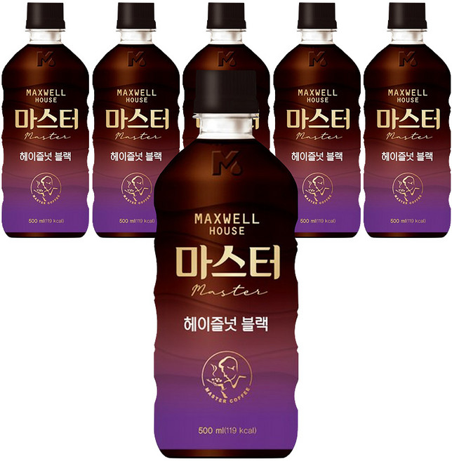 동서 맥스웰하우스 마스터 헤이즐넛블랙 500ml 6입, 6세트