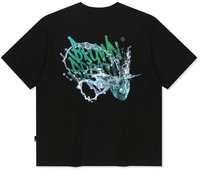 브라운브레스 SPLASH TAG TEE - 블랙