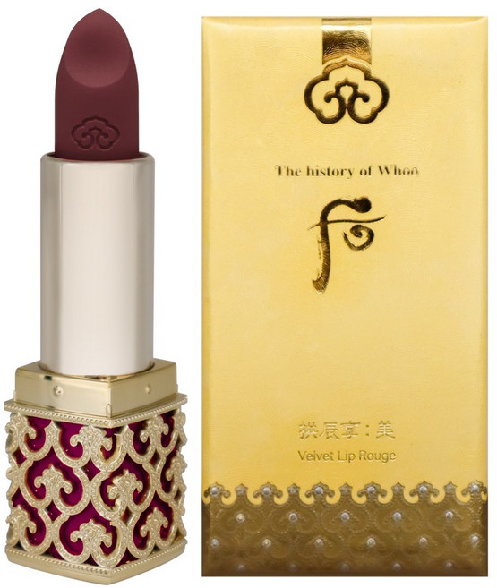 더후 공진향 미 벨벳 립 루즈 3.5g, 54버건디레드, 1개