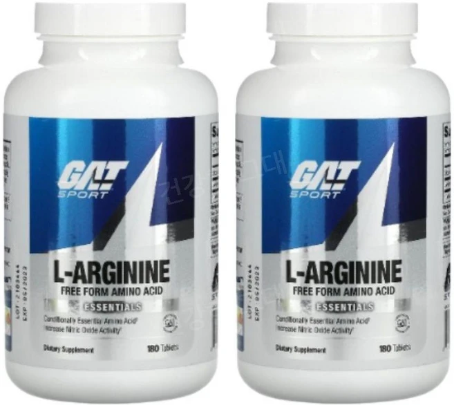 GAT 지에이티 L-아르기닌 1000mg, 2개, 180정 - 쿠팡