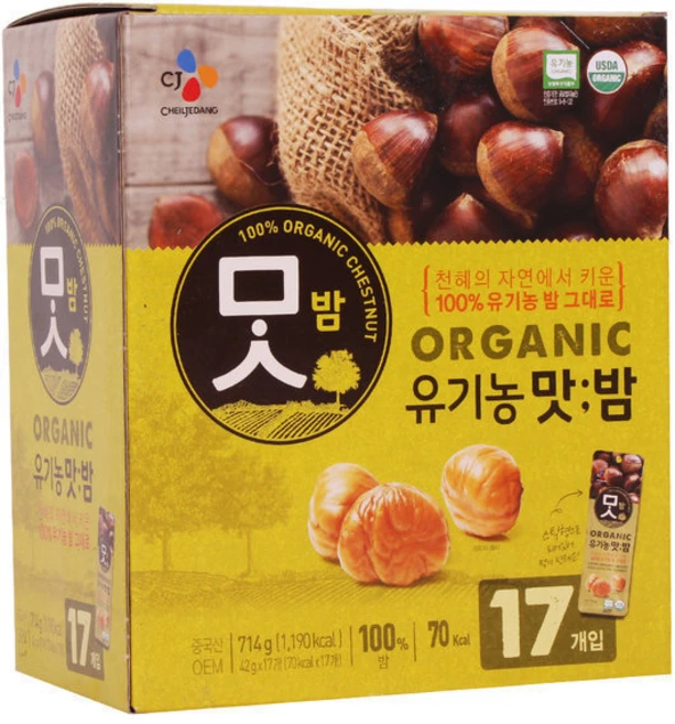 CJ 유기농 맛밤 714g 42g X 17개//코스트코, 1개 - 쿠팡