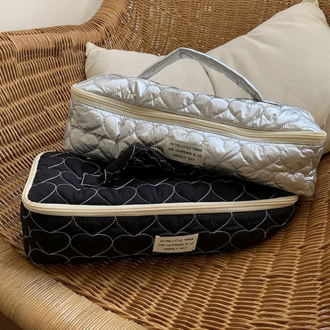 오델리 대용량 여행용 드라이기 화장품 고데기 세면도구 메이크업 파우치 휴대용 정리함