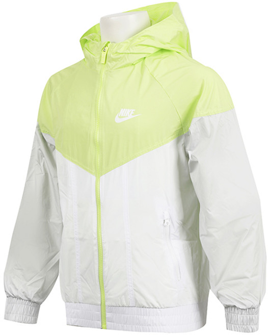 나이키 여성 주니어 바람막이 윈드러너 스테인 리펠 후드 재킷