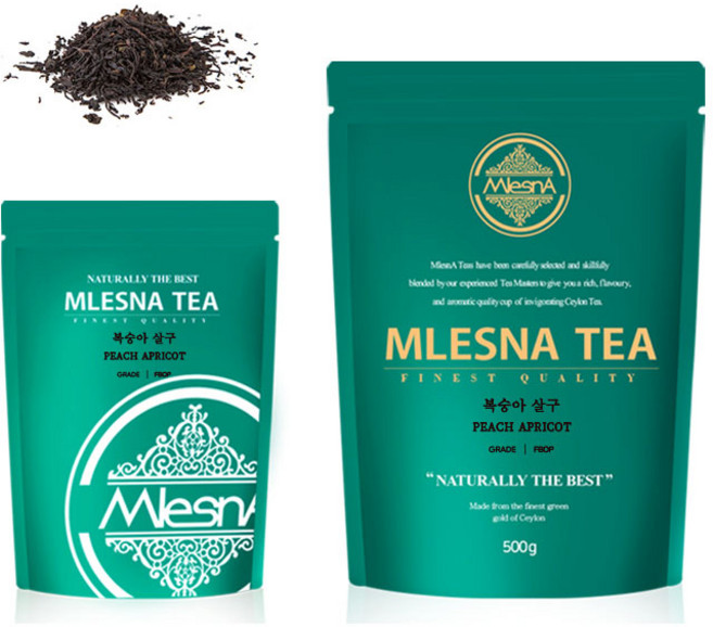 [믈레즈나] 복숭아&살구향 잎차 100g. 500g 잎차대용량, 1개, 100g, 1개입