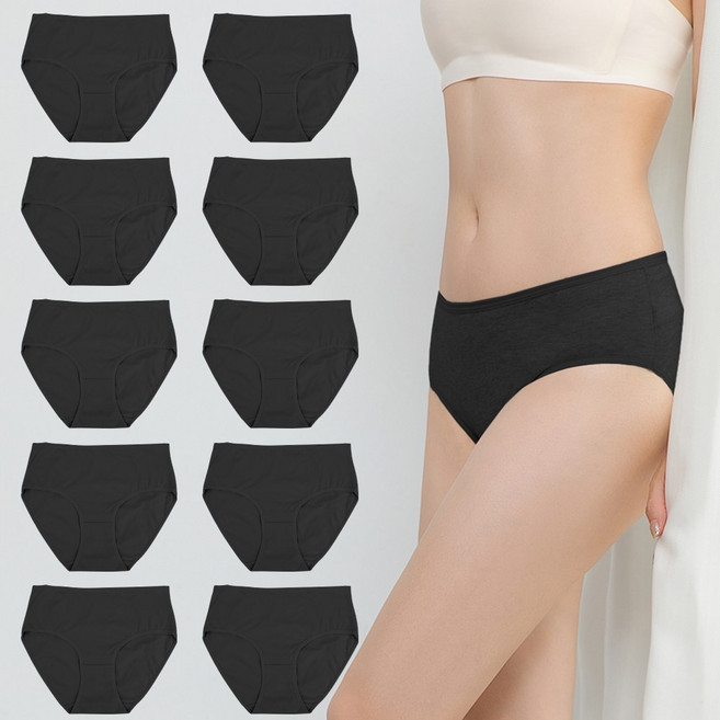 화영 면스판 맥시 기본 팬티 10매입