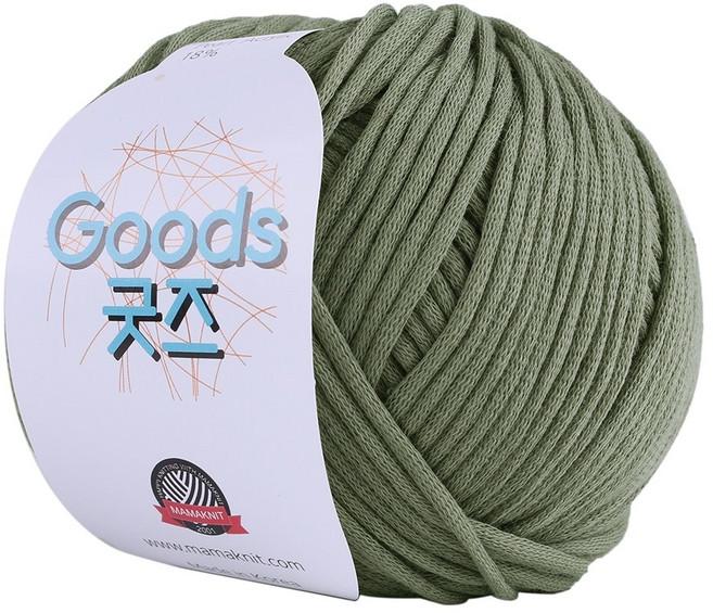 마마니트 굿즈실 10+1 / 굿즈뜨개실 / 굿즈털실, 53 카키, 1개