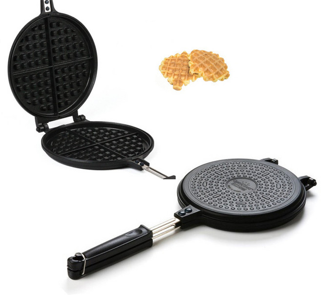 퀸센스 올비아 인덕션 원형 와플팬, 18 cm, 1개