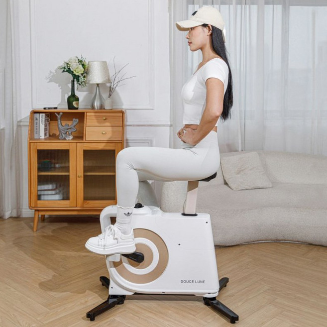 실내자전거 마그네틱 매직 큐브 C-16 접이식 실내자전거 두스룬 DOUCE LUNE, 화이트