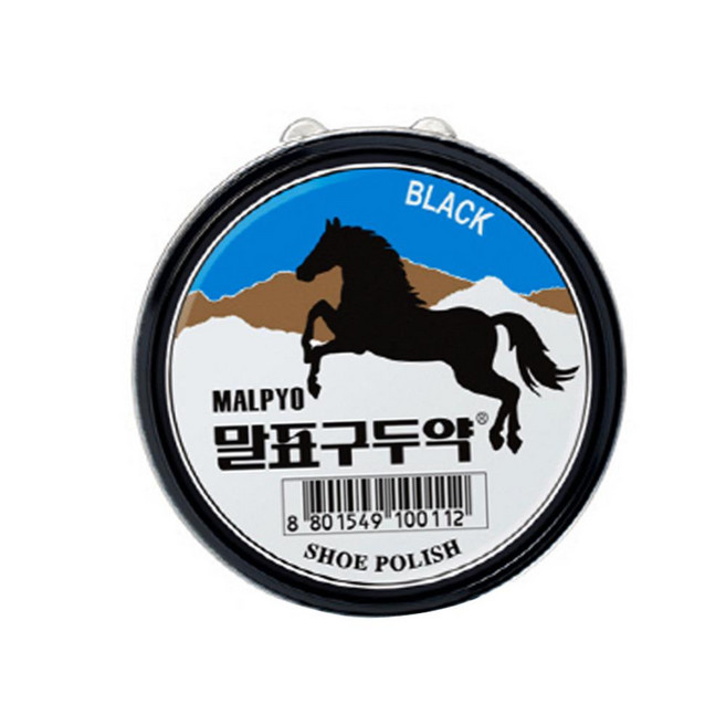 말표산업 구두광택제 말표구두약40g 검정 구두약 구두광택제 가정용구두약 신사화구두약 가죽크리너, 단일, 1개