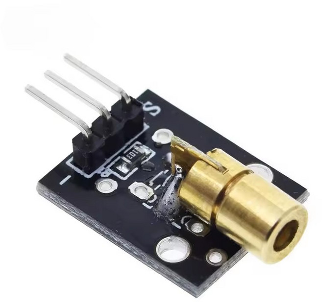 레이저 모듈 650nm 5V 레이저 다이오드 아두이노 KY-008, 3개