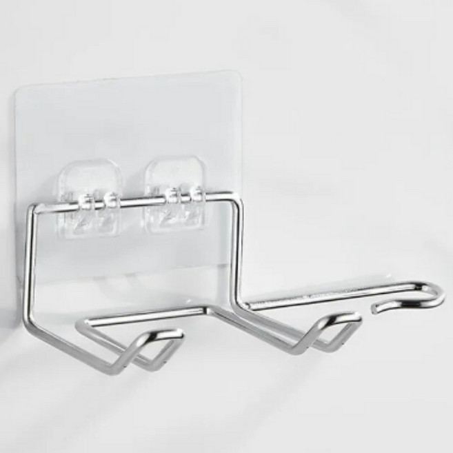 하이엉클 스테인리스 접착식 드라이기 거치대, 혼합색상, 1개