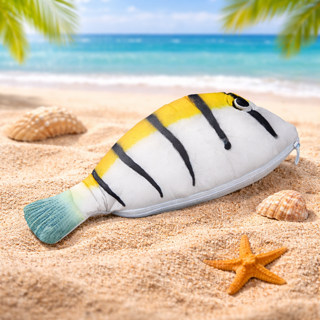 싱싱한 생선필통 파우치 물고기필통 지퍼필통, 4. 열대어, 1개