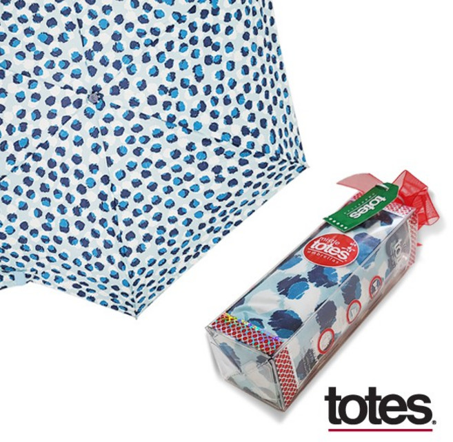 totes(토스) 마이크로 5단 수동우산 A133U77 (첫눈오는날) 선물용패키지 양산겸용