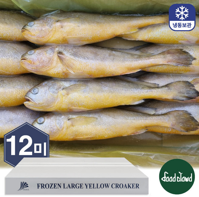 황금물고기 고소한 부세조기 냉동조기부세 3.4kg, 1박스, 12미(특대)