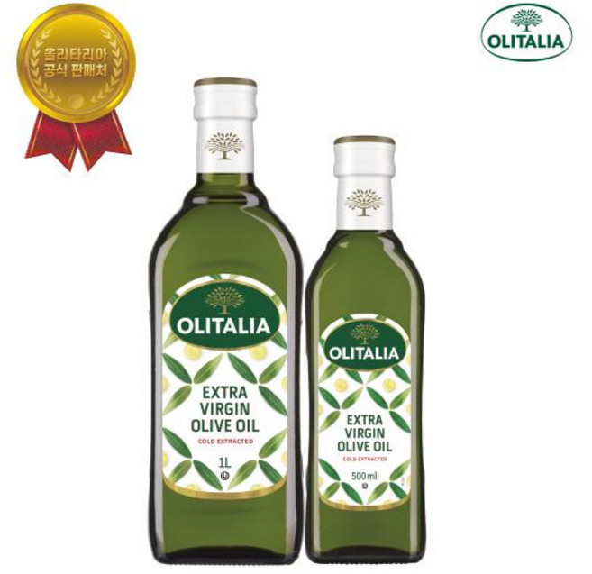 [올리타리아] 엑스트라버진 올리브오일 1L 500ml, 1.5L, 1세트