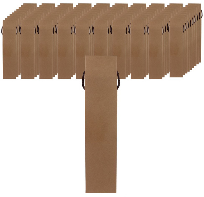 가인글로벌 와인병750 무지포장박스 지붕형1P 유리병 선물 답례품 선물상자, 100장, 크라프트