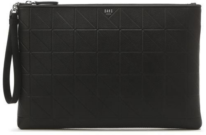 [백화점정품] 닥스 소가죽 엠보가죽 블랙 L사이즈 외출용 여성용 우아함 클러치백