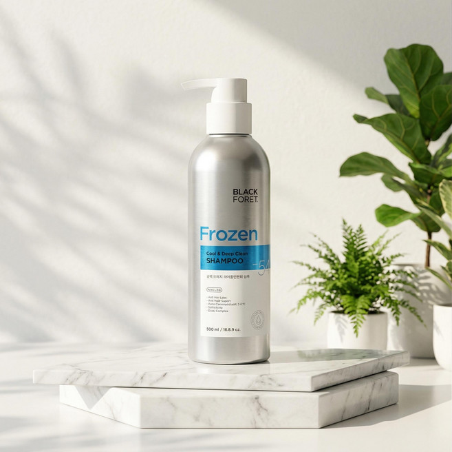 블랙포레 쿨&딥클린 탈모완화 샴푸 세트 500ml+450ml 세트 + 트리트먼트250ml, 1개