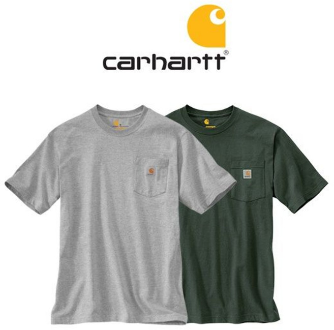칼하트 K87 무지 포켓 반팔 티셔츠