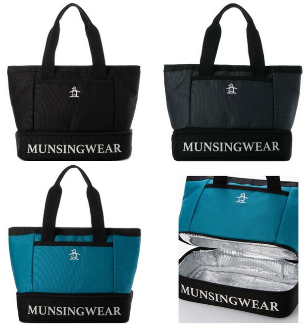 먼싱웨어 남성 골프 토트백 파우치 보냉 보스턴 MG5SSBZ11M 라운드 2025 SS, 그린(GR00)