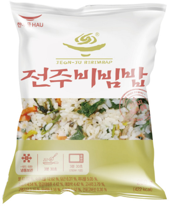 한우물 전주 비빔밥, 4개, 250g
