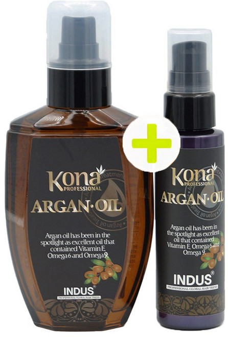 인더스 코나 아르간오일 110ml+60ml 고농축 헤어에센스 상한머리영양제 모발단백질 손상모관리필수템 트리트먼트 미용실, 1개, 110ml