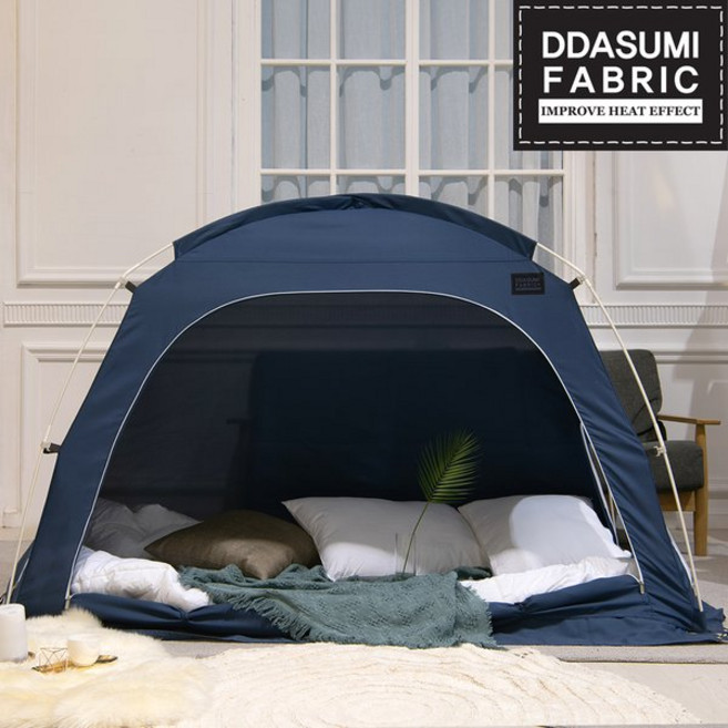 따수미 따수미 패브릭 난방텐트 1인용 S-PE폴, 그레이