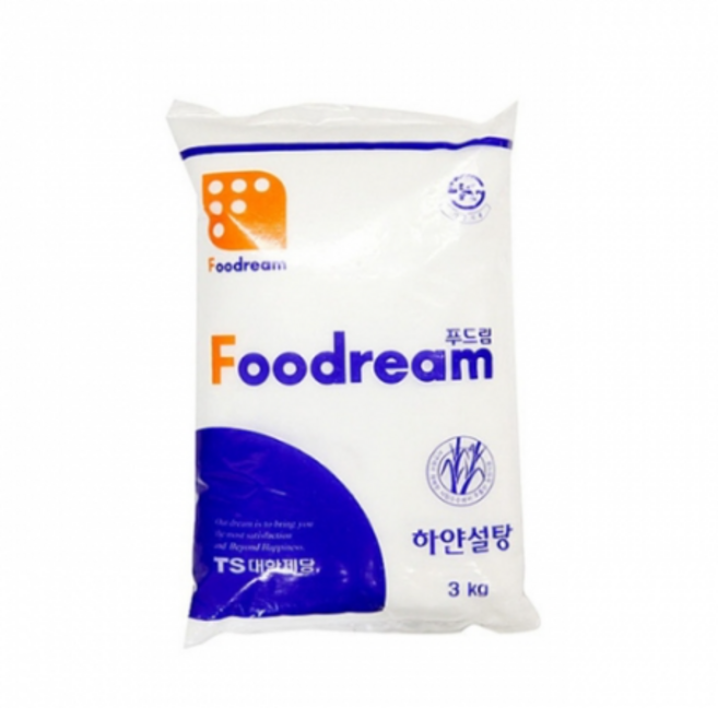[트윈스몰] 원당 100% 대한제당 푸드림 하얀 설탕 3kg, 11개