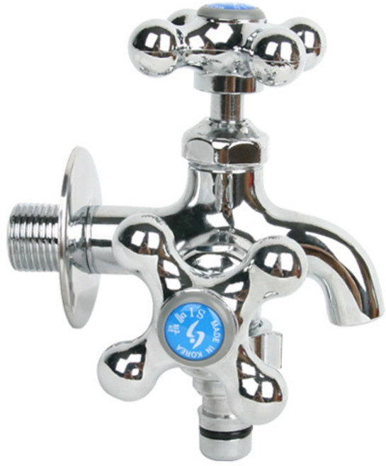 크로스 두갈래왕꼭지왼쪽핸들냉수, 1개