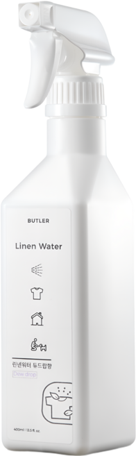 버틀러 섬유탈취제 린넨워터 듀드랍향, 1개, 400ml