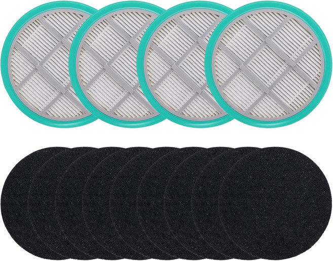 8VR 반려동물 그루밍 키트 및 진공 청소기용 HEPA 필터 스펀지 교체 액세서리헤파 4개 + 8개
