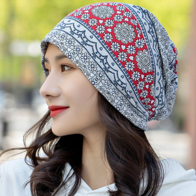 페로키 여성 항암 비니 두건 모자 반다나