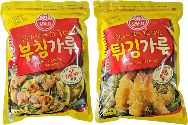 오뚜기 부침가루 1kg+튀김가루 1kg, 2세트, 1kg