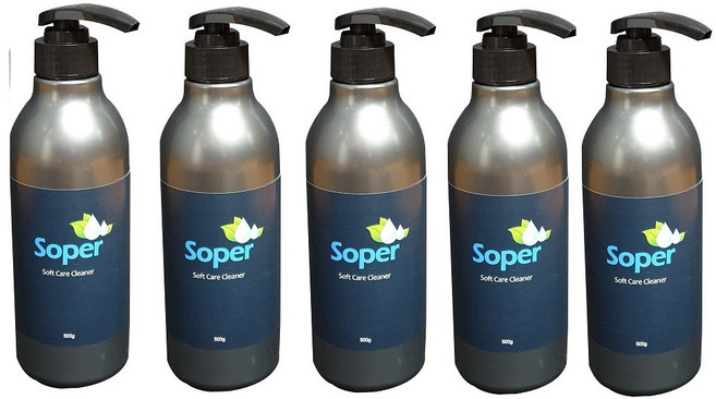 소퍼 SOPER 500g 손세정제 소퍼크리너 정비소 손세척제 공장손세정제 오일손세정제 기름때손크리너, 500ml, 5개