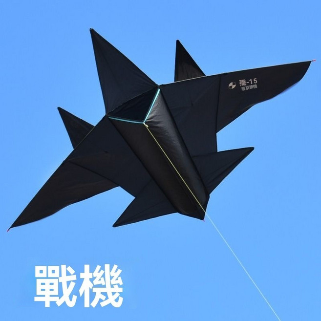 飛機風箏 戰鬥機風箏 兒童成人大型風箏 微風易飛 新款風箏, 1個, 260米綫輪