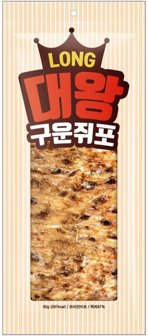 대황 구운쥐포, 3개, 90g