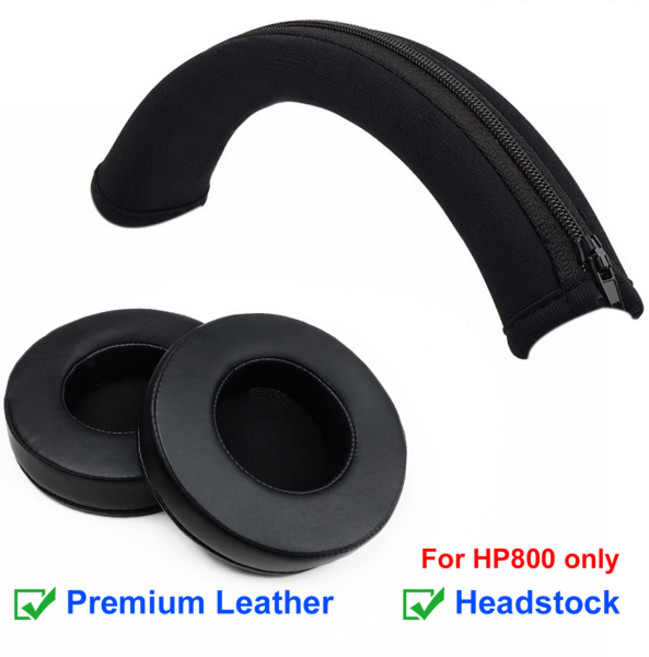 HP omen 800 H120 H200S H300 GH10 교체 용 이어 패드 헤드폰 메쉬 천 메모리 커버 스폰지 소프트 단백질 용 이어폰 패드, 1개, [08] Leather COMBO HP800
