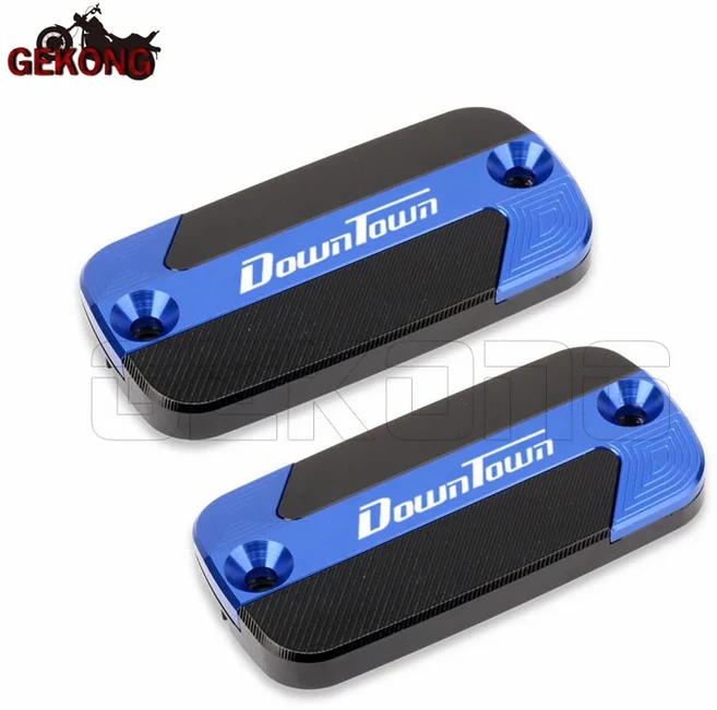 KYMCO DOWNTOWN 125i 200i DT 오토바이 액세서리 앞 브레이크 실린더 유체 저장소 커버 캡, 04 Blue