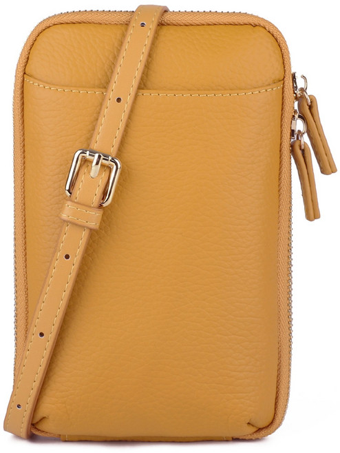 More Farther 여성 소가죽가방 데일리 핸드폰 가방 신축 키홀더미니 크로스백