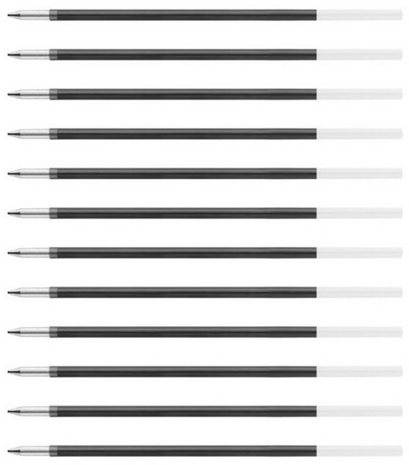 모나미 롤링펜 에스 리필심 0.7mm, WB1블랙, 12개