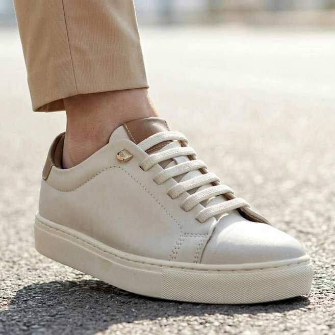 국산 남자 캐주얼 스니커즈 밴딩 끈 흰색 단화 가벼운 남자 정장 심플한 운동화 슬랙스 발편한 쿠션 신발