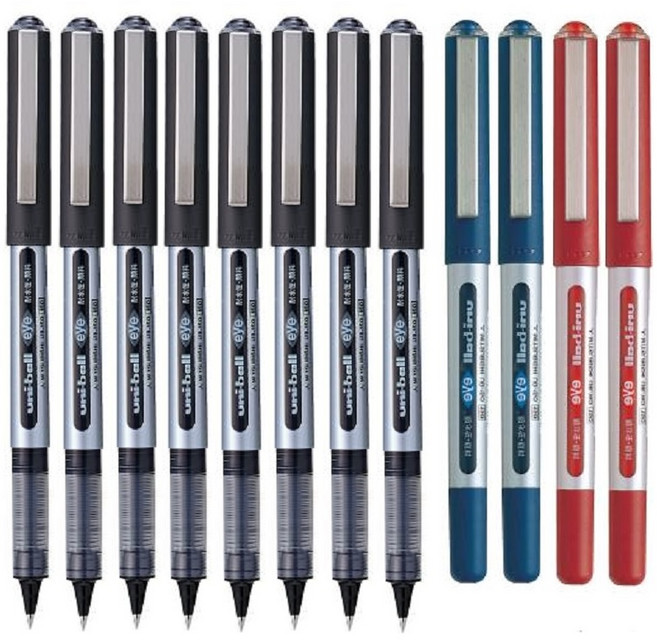 유니볼 아이 수성 볼펜 UB-150 12자루 혼합색상, UB 150 x 12개(흑8청2적2)