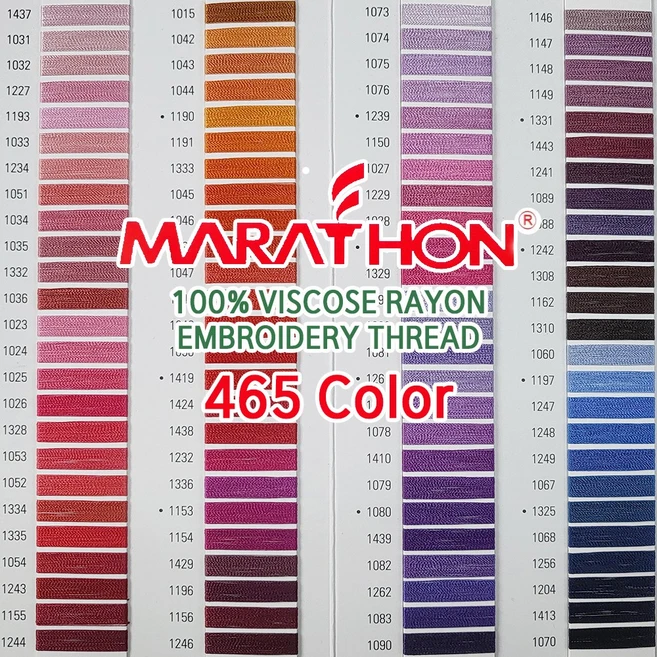 마라톤 자수사 비스코스레이온 마젠타 퍼플계열 100칼라 120D2ply 5 000m MARATHON, 1개, 1155 - 쿠팡